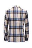 Blue Grid Blazer for Men