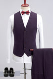 Purple 3-Pieces Men Suits