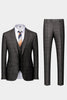 Load image into Gallery viewer, Black 3-Pieces Wedding Suits Tuxedo