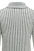 Load image into Gallery viewer, Grey Stand Collar Men&#39;s Pullover Sweater