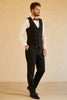 Load image into Gallery viewer, Black Shawl Lapel Single Breasted 3 Piece Men&#39;s Suits