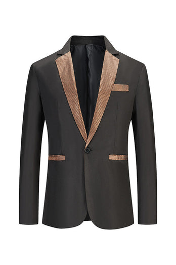 Pink Single Breasted Notched Lapel Men's Blazer