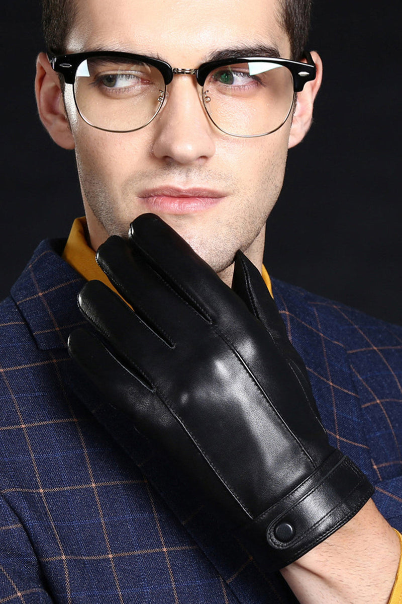 Load image into Gallery viewer, Brown Full-Hand Leather Gloves For Men