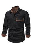 Men's Workwear Washed Cotton Shirt