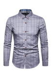 Plus Size Business Slim Square Neck Men's Shirt