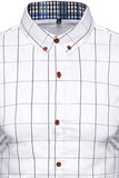 Plus Size Business Slim Square Neck Men's Shirt