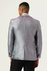 Load image into Gallery viewer, Glitter Grey Peak Lapel Men&#39;s Prom Blazer