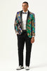 Load image into Gallery viewer, Sparkly Dark Green Sequins Men&#39;s Prom Blazer
