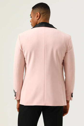 Pink Shawl Lapel 3 Piece Men's Prom Suits