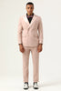 Load image into Gallery viewer, Pink Peak Lapel Double Breasted 2 Piece Men&#39;s Prom Suits
