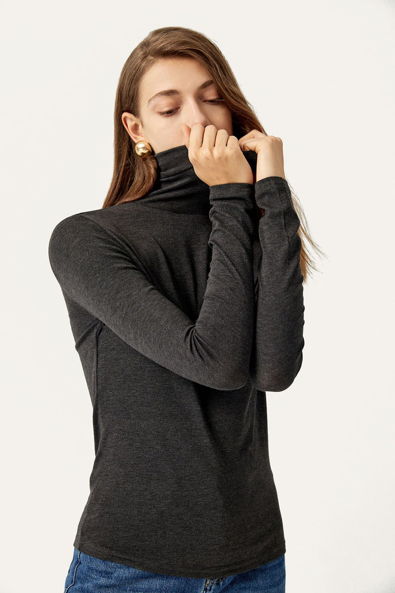 Load image into Gallery viewer, Apricot Turtleneck Sweater