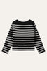 Load image into Gallery viewer, Black Striped Cropped Cardigan Sweater With Buttons