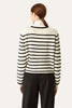 Load image into Gallery viewer, Black Striped Cropped Cardigan Sweater With Buttons