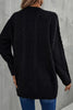 Load image into Gallery viewer, Black Knitted Cardigan Sweater