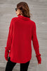 Load image into Gallery viewer, Red Knitted Turtleneck Sweater