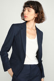 Grey Single Breasted Women Party Blazer