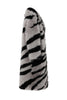 Load image into Gallery viewer, Dark Grey Zebra Pattern Imitation Oversized Long Faux Fur Shearling Coat