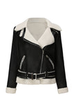 Black Fleece PU Cropped Fitted Women Jacket