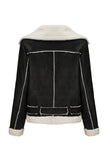 Black Fleece PU Cropped Fitted Women Jacket