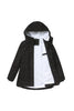 Load image into Gallery viewer, Winter Black Hooded Drawstring Zipper Thickened Padded Jacket