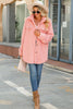 Load image into Gallery viewer, Pink Fleece Button Down Midi Coat