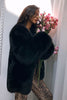 Load image into Gallery viewer, Black Open Front Faux Fur Women Coat