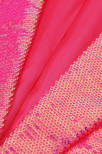 Sparkly Pink Sequins Women Party Blazer