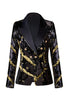 Load image into Gallery viewer, Sparkly Black Peak Lapel Sequins Women Party Blazer