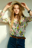 Load image into Gallery viewer, Colorful Printed Women Silk Blouse