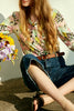 Load image into Gallery viewer, Colorful Printed Women Silk Blouse