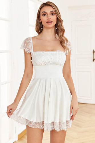 JNGSA Cocktail Dresses for Women Evening Party White Dress Women's