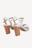 Load image into Gallery viewer, Rhinestone One Strap Chunky High Heel Sandals
