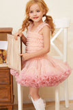 Apricot Girl Party Tutu Dress