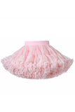 Champagne Ruffled Girl Tutu Skirt