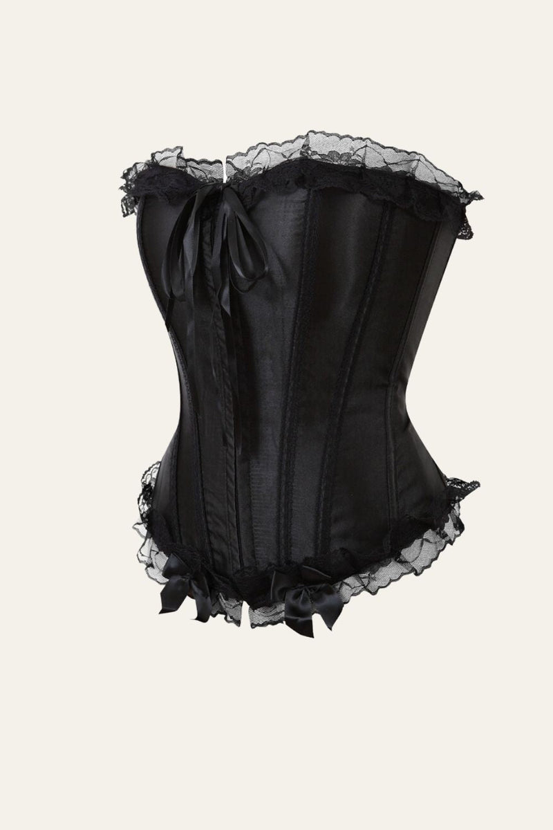 Load image into Gallery viewer, Corset Bone Style Black Palace Hook Lace Shapewear
