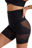 Apricot High-Waisted Butt-Lifting Corset Lace Breathable Shapewear