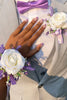 Load image into Gallery viewer, Ivory Rose Wrist Corsage and Men Boutonniere Set for Prom Wedding Party