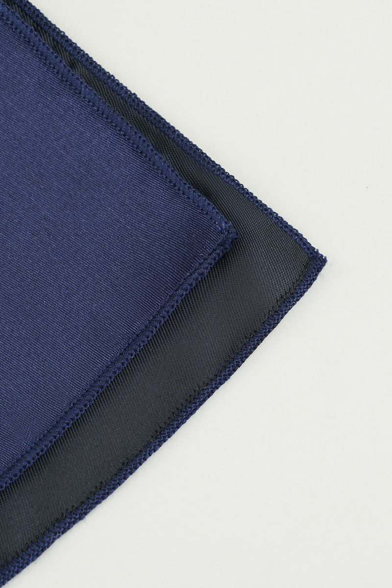 Load image into Gallery viewer, Navy Silk Pocket Square