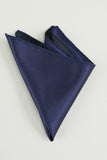 Navy Silk Pocket Square