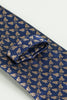 Load image into Gallery viewer, Navy Printed Jacquard Satin Formal Tie