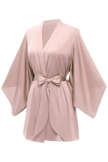 Blush Solid Bridesmaid Robe