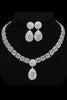 Load image into Gallery viewer, Royal Blue Crystal Necklace Earring Jewelry Set