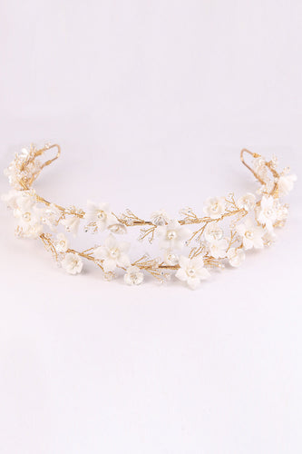 White Flowers Bridal Headpieces