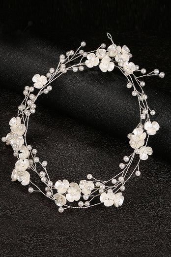 Flower White Bridal Headband