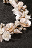 Load image into Gallery viewer, Golden Flower Bridal Headband