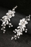 White Flower Bridal Ear Clip