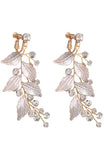 Golden Leaves Drop Earrings