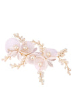 Golden Flower Bridal Comb