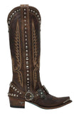 Black Boho Style High Boots