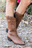 Load image into Gallery viewer, Brown Pointed Toe High Boots